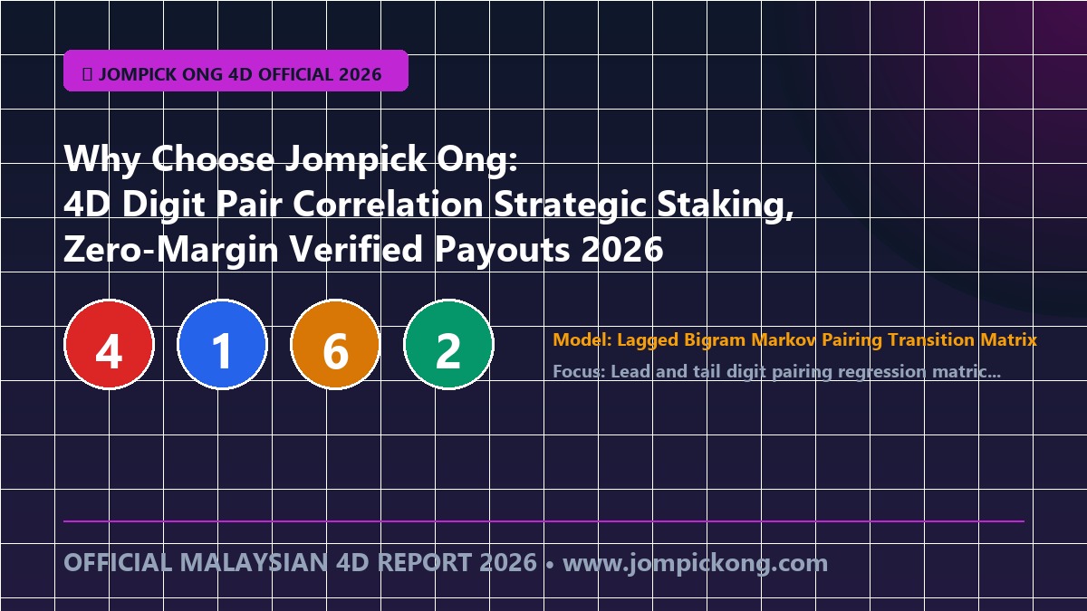 Why Choose Jompick Ong: 4D Digit Pair Correlation Direct Draw Telemetry, Transparent Paytables & Instant Ringgit Settlement 2026
